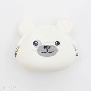 White Bear Silicone Coin Purse,Coin Holder,Coin Pouch