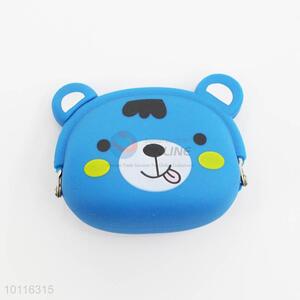 Blue Bear Shaped Silicone Coin Purse,Coin Holder,Coin Pouch