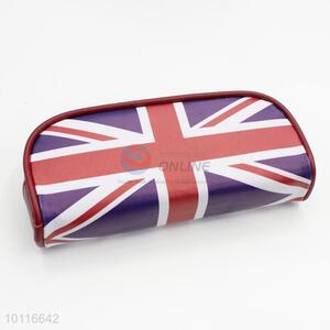 Wholeale custom British flag zipper pencil pouch/pencil bag