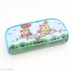 New design fashion owl zipper pen bag/pencil bag