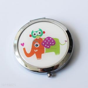 New Design Elephant Pattern Round Makeup Mirror/Cosmetic Mirror for Girls