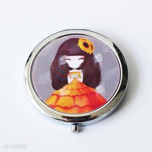 Cute Girl Printed Round Makeup Mirror/Cosmetic Mirror for Girls