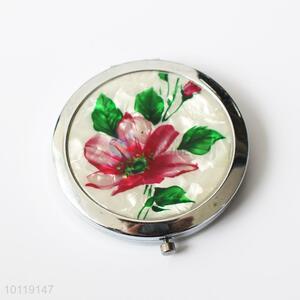 Beautiful Flower Pattern Great Round Makeup Mirror/Cosmetic Mirror for Girls