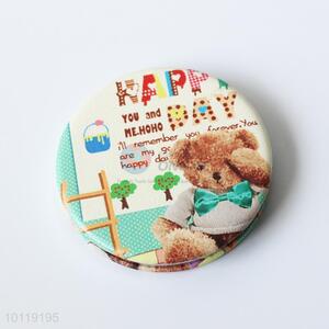 Likable Bear Printed Round Makeup Mirror/Cosmetic Mirror for Girls