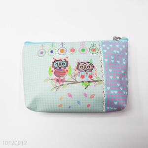 Lovely Owl Printed Rectangular Cosmetic Bag