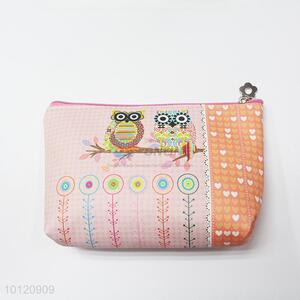 Creative Owl Design Rectangular Cosmetic Bag
