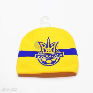 Yellow Ykpaiha-Ukraine Winter Pattern Knitting Beanie Hats