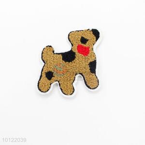 Clothing labels embroidered chenille dog patch