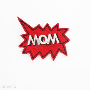 Mom letters embroidery patch for fashion clothing