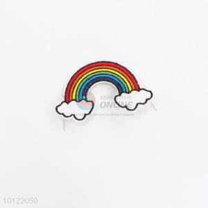 Trendy rainbow patch towel embroidery badge