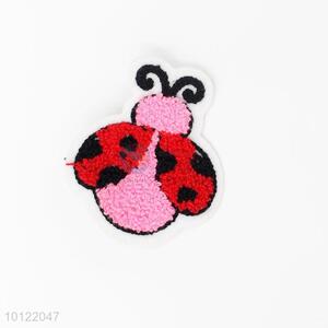 Cute ladybird towel embroidered patch