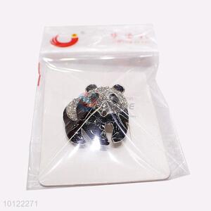 Panda Shaped Crystal Brooch Pin from China