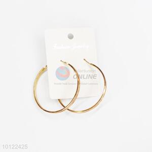 Gold plated big circle alloy hoop earrings/silver hoop earrings