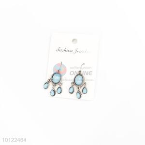 Blue stone dangle earrings/wedding earrings/jewelry