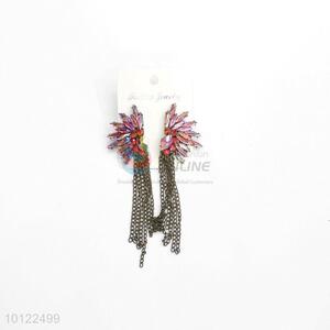 Wholesale delicate rope chain tassels drop earrings