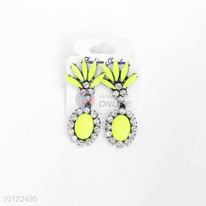 Yellow drop earrings/wedding earrings/jewelry