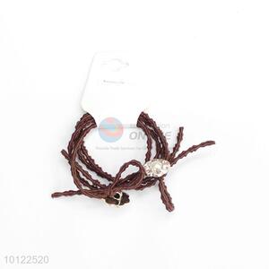 Fashion borwn hair ring/elastic hair accessory