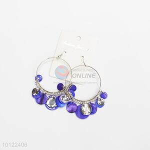 Purple wedding&partydangle earrings/crystal earrings