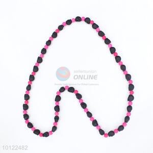 Cheap custom pink&black skull necklace