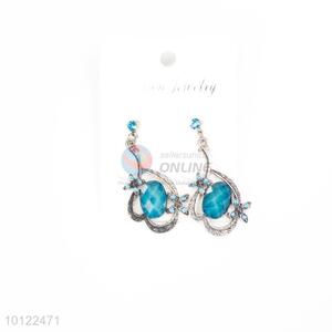 Blue stone dangle earrings/wedding earrings/jewelry