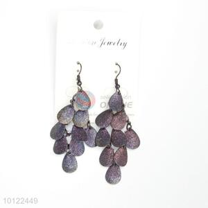 Purple dangle earrings/wedding earrings/jewelry