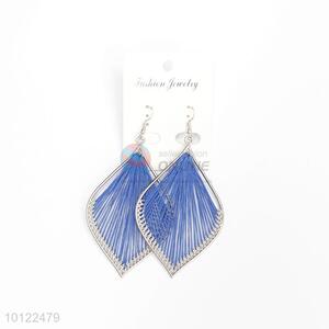 Purple rope dangle earrings/wedding earrings/jewelry