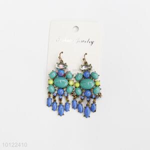 Hot sale lady dangle earrings/crystal earrings