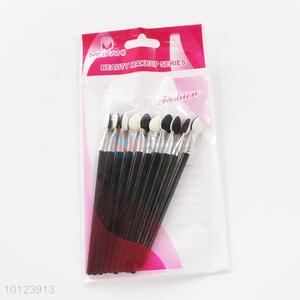 10 pcs Black Cosmetic Eyeshadow Brush Set