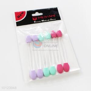 6 pcs Colorful Handle Makeup Brush for Cosmetic Double Ended Eyeshadow Brush Set