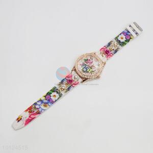 Fashional cheap printing wrist watches for women