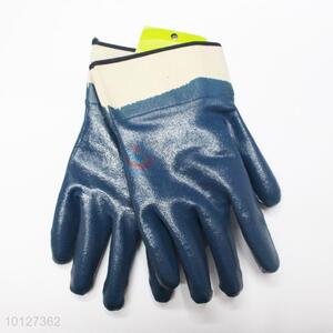 Good quality latex blue working gloves/safety gloves