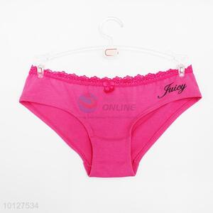 Rose red women underwear modal lingerie briefs