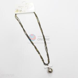 Hot sale cobra chain big pearl pendant necklace