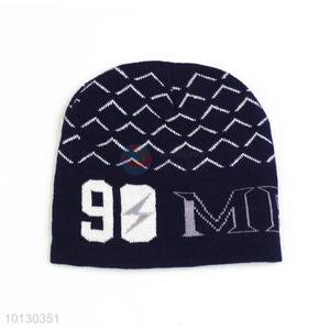 Man Colorful Jacquard Acrylic Knitted Beanie Hat And Cap