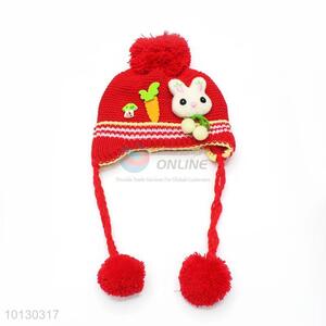 Rabbit Pattern Ear Protection Baby Cap