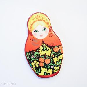 Promotional cheap matryoshka doll fridge magnet/refrigerator magnet