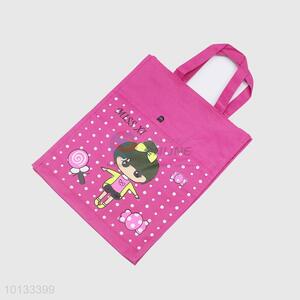 Cheap cartoon printed lunch handbags for girls