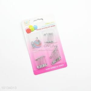 High quality silver color safety pins set