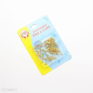 Garment accessories golden color safety pins