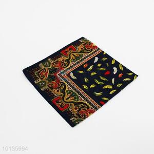 New Design Feather Printed Handkerchief for Women