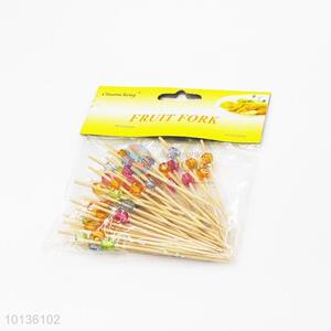 Simple cute cheap fruit toothpicks with colorful beads