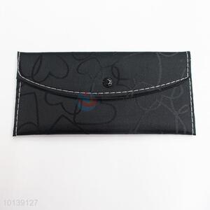 Black Classical Women Men Long Wallet Leather Purse