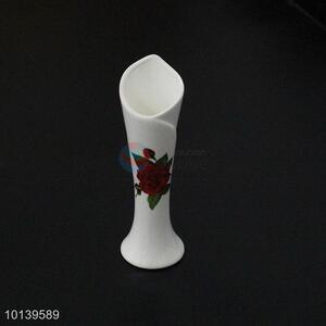 Wholesale flower printed ceramic vase