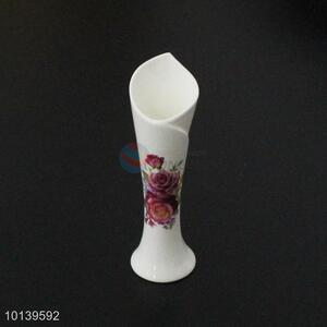 Good quality flower printed ceramic vase