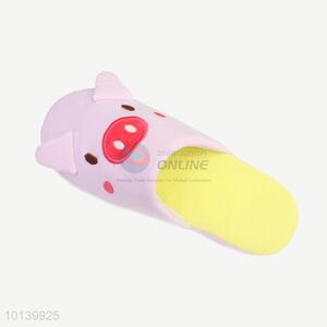 Cute pink pig style cotton slipper