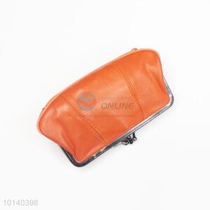 High Quality Small Clutch Coin Holder, Orange Change Bag