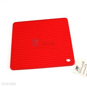 Red Square Silicone Iron Heat Pad