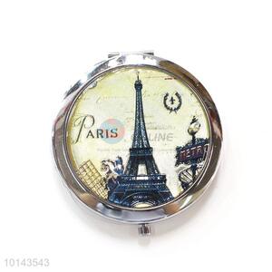 Custom Eiffel Tower Pattern Make Up Mirror/Pocket Mirror