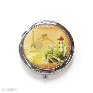 Fashion Design Mini Round Double Sides Pocket Mirror