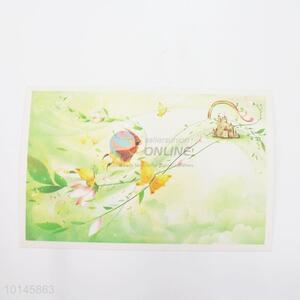 Delicate paper postcard/message card